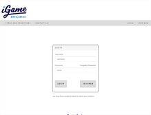 Tablet Screenshot of affiliate.igamefriends.com